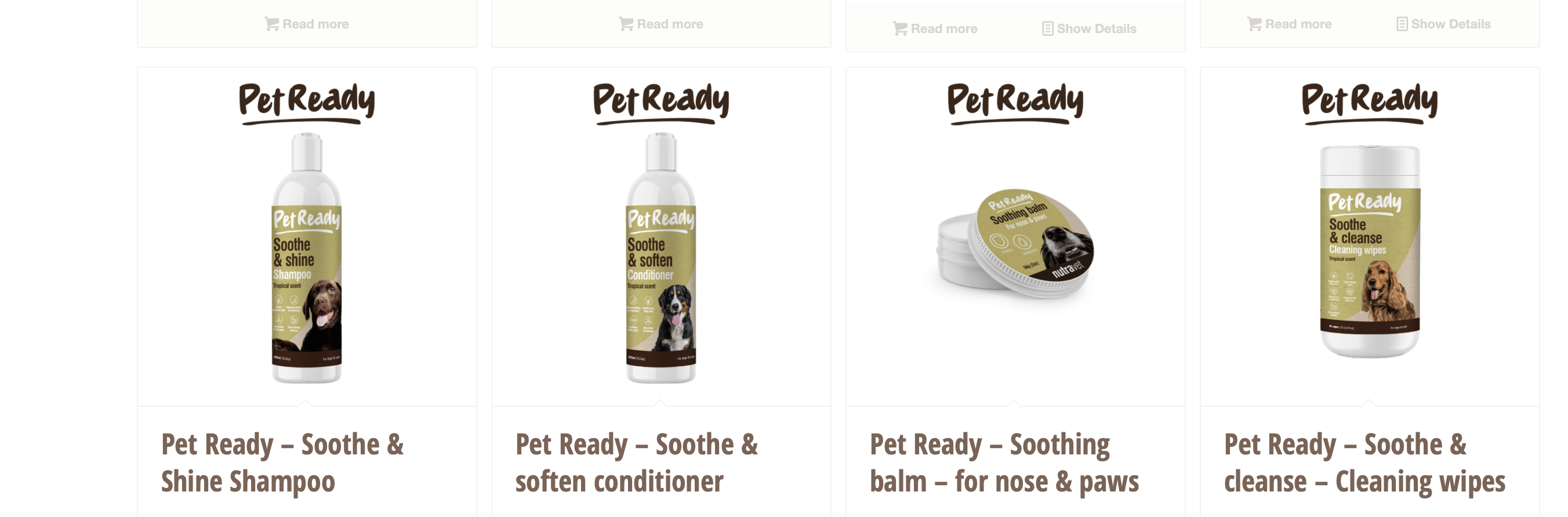 Nutravet pet ready and nutraotic